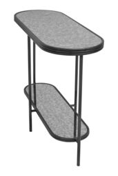 Orsina Rectangular Coffee Table, Ample Storage Modern Console Table, Easy To Maintain Console Table With Storage in Black - thumbnail 4