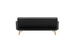 Home Detail Sarnia Sofa Bed Tufted Design Linen Fabric With Bolster Cushions in Charcoal - thumbnail 4