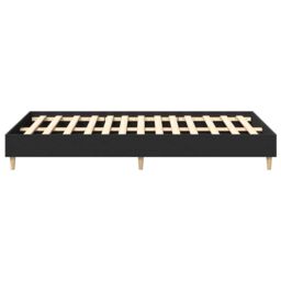 Berkfield Home Bed Frame No Mattress Black 120x190 cm Small Double Engineered Wood - thumbnail 6