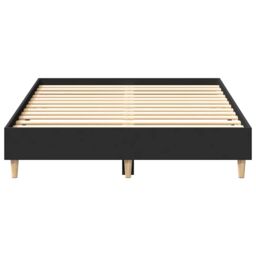 Berkfield Home Bed Frame No Mattress Black 120x190 cm Small Double Engineered Wood - thumbnail 5