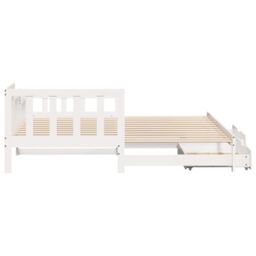 Berkfield Home Daybed with Trundle & Drawers without Mattress White 90x190 cm Single - thumbnail 6