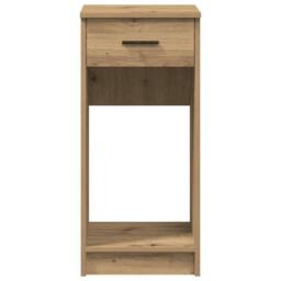 Berkfield Home Computer Tower Stand with Drawer Artisan Oak 35x45x77 cm in Brown - Size: 35 x 45 x 77 cm - thumbnail 5