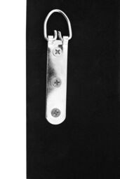 Orsina Milania Black Bevelled Border Detail Wall Mirror in Silver - thumbnail 5