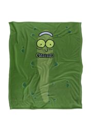 Rick & Morty Pickle Silky Touch Super Soft Throw Blanket 152 X 127 cm in White - thumbnail 1