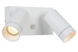 Lucide 'TAYLOR' Dimmable Rotatable Stylish Outdoor Wall Spotlight 2xGU10 in White - thumbnail 1