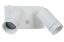 Lucide 'TAYLOR' Dimmable Rotatable Stylish Outdoor Wall Spotlight 2xGU10 in White - thumbnail 2