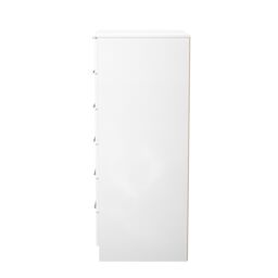 Ready Assembled 2 U Dover 1 Door 5 Drawer Kids Robe (Ready Assembled) in White - thumbnail 6