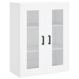 Berkfield Home Wall Mounted Cabinet White 69.5x34x90 cm - thumbnail 2