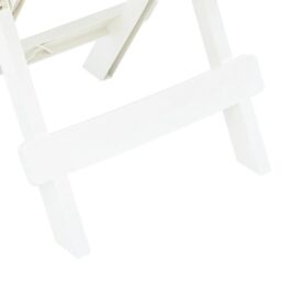 Berkfield Home Folding Garden Table White 45x43x50 cm Plastic - Size: 45 x 43 x 50 cm - thumbnail 5