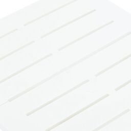 Berkfield Home Folding Garden Table White 45x43x50 cm Plastic - Size: 45 x 43 x 50 cm - thumbnail 6