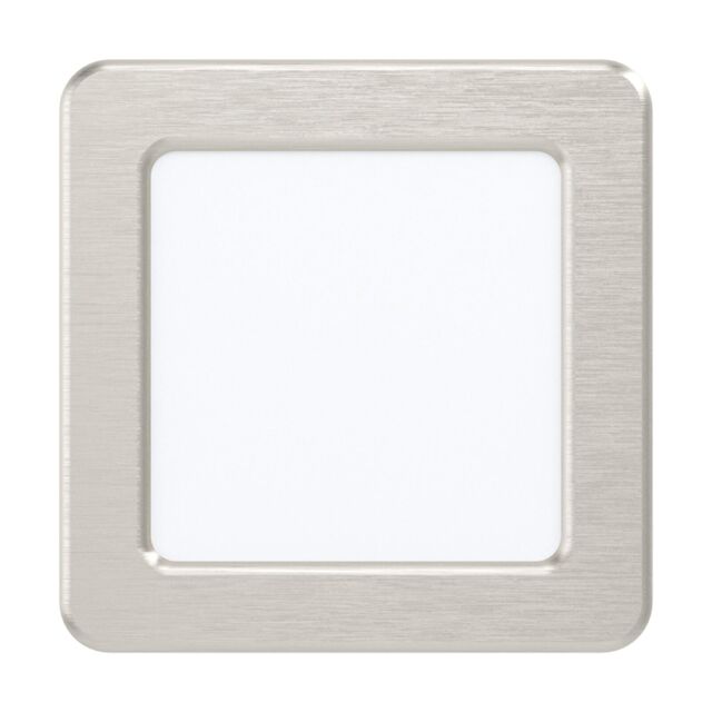 Loops Wall / Ceiling Flush Downlight Satin Nickel Steel 5.5W Built in LED in Metallics - image 1