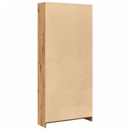 Berkfield Home Bookcase Artisian Oak 80x24x176 cm Engineered Wood in Brown - Size: 80 x 24 x 176 cm - thumbnail 6