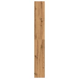 Berkfield Home Bookcase Artisian Oak 80x24x176 cm Engineered Wood in Brown - Size: 80 x 24 x 176 cm - thumbnail 5