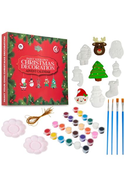 kreativekraft Men's Paint Your Own 24 Piece Ornament Advent Calendar - image 1