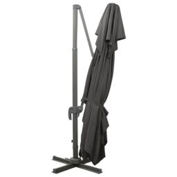 Berkfield Home Cantilever Garden Parasol with Double Top Anthracite 400x300 cm - thumbnail 4