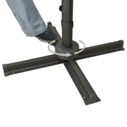 Berkfield Home Cantilever Garden Parasol with Double Top Anthracite 400x300 cm - thumbnail 8