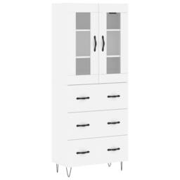 Berkfield Home Highboard White 69.5x34x180 cm Engineered Wood - thumbnail 2