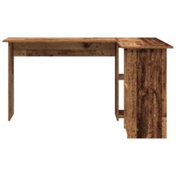 Berkfield Home Old Wood Computer Desk Old wood Engineered wood Medium in Brown - thumbnail 4