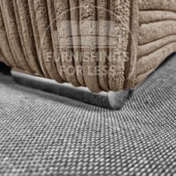 Furnishings For Less UK Delta Large Fabric 3 Seater Sofa With Padded Arms Jumbo Cord in Camel - thumbnail 2