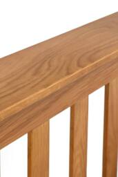 Julian Bowen Amsterdam High Footend Solid Oak Bed in Natural - Size: Double - thumbnail 9