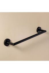 Cosmic Towel Rail, Matt Black, 60cm, Hidden fixings, Start Collection in Black - thumbnail 2