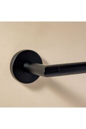 Cosmic Towel Rail, Matt Black, 60cm, Hidden fixings, Start Collection in Black - thumbnail 3
