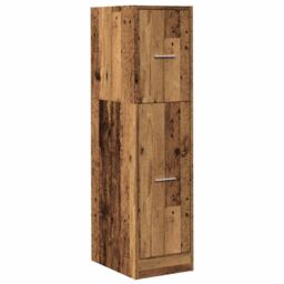 Berkfield Home Apothecary Cabinet Old Wood 30x41x118 cm Engineered Wood in Brown - Size: 30 x 41 x 118 cm - thumbnail 3