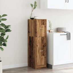 Berkfield Home Apothecary Cabinet Old Wood 30x41x118 cm Engineered Wood in Brown - Size: 30 x 41 x 118 cm - thumbnail 4