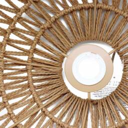 Voltico Handmade Jute Rope Ceiling Lampshade in Brown - thumbnail 6
