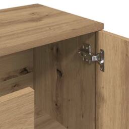 Berkfield Home Sideboard Artisan Oak 90x29.5x65 cm Engineered Wood in Brown - thumbnail 8