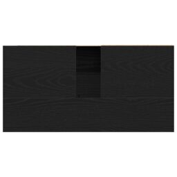 Berkfield Home Black Oak Sink Cabinet 65x33x60 cm Made from Engineered Wood - Size: 65 x 33 x 60 cm - thumbnail 9