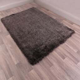 The Rug Shop UK Charcoal Handmade Plain Easy to clean Plain Area Rug - Size: 180 cm x 270 cm - thumbnail 1