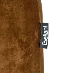 Wyld and Coco Round Pouffe Velvet Golden Brown - thumbnail 6