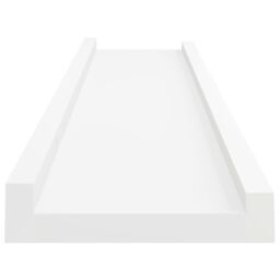 Berkfield Home Picture Frame Ledge Shelves 2 pcs White 40x9x3 cm MDF - Size: 40 x 9 x 3 cm - thumbnail 6