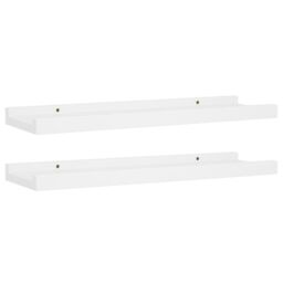 Berkfield Home Picture Frame Ledge Shelves 2 pcs White 40x9x3 cm MDF - Size: 40 x 9 x 3 cm - thumbnail 2