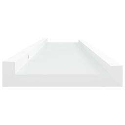 Berkfield Home Picture Frame Ledge Shelves 2 pcs White 40x9x3 cm MDF - Size: 40 x 9 x 3 cm - thumbnail 5
