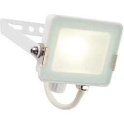 Loops 2 PACK Outdoor Waterproof LED Floodlight - 10W Cool White LED - Matt White - thumbnail 3