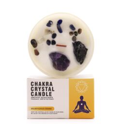 KDMD Chakra Crystal Candles - Solar Plexus Chakra in Yellow - thumbnail 1