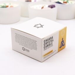 KDMD Chakra Crystal Candles - Solar Plexus Chakra in Yellow - thumbnail 3