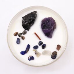 KDMD Chakra Crystal Candles - Solar Plexus Chakra in Yellow - thumbnail 2