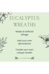 KDMD Botanica Eucalyptus Wreath 48cm in Green - thumbnail 4