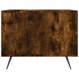 Berkfield Home Decorative Coffee Tables 2 pcs Smoked Oak 50x50x40 cm Engineered Wood in Brown - Size: 50 x 50 x 40 cm - thumbnail 8