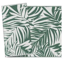 VOGREX 1.5x2.4m Reversible Outdoor RV Rug, Green & White - Size: 150 cm x 240 cm - thumbnail 4