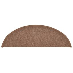 Berkfield Home Carpet Stair Treads 15 pcs Brown 56x17x3 cm - Size: Medium - thumbnail 6