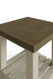 FWStyle Handmade Solid Reclaimed Truffle Pine Lamp/Side Table in Brown - thumbnail 4