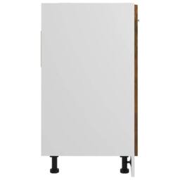 Berkfield Home Sink Bottom Cabinet Smoked Oak 80x46x81.5 cm Engineered Wood in Brown - thumbnail 6