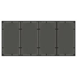 Berkfield Home Garden Table with Glass Top Black 190x90x75 cm Poly Rattan - Size: 190 x 90 x 75 cm - thumbnail 7