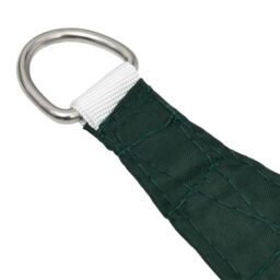 Berkfield Home Sunshade Sail Oxford Fabric Triangular 4x4x4 m Dark Green - thumbnail 4
