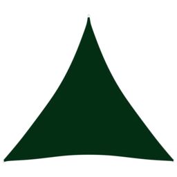Berkfield Home Sunshade Sail Oxford Fabric Triangular 4x4x4 m Dark Green - thumbnail 1