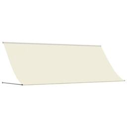 Berkfield Home Retractable Awning Cream 400x150 cm Fabric & Steel - thumbnail 1